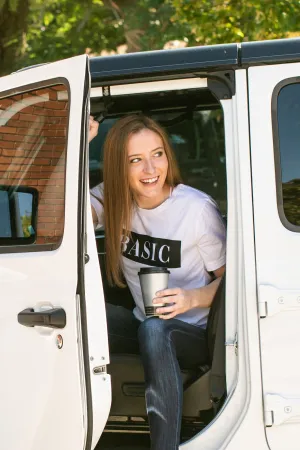 "Basic" White Tee