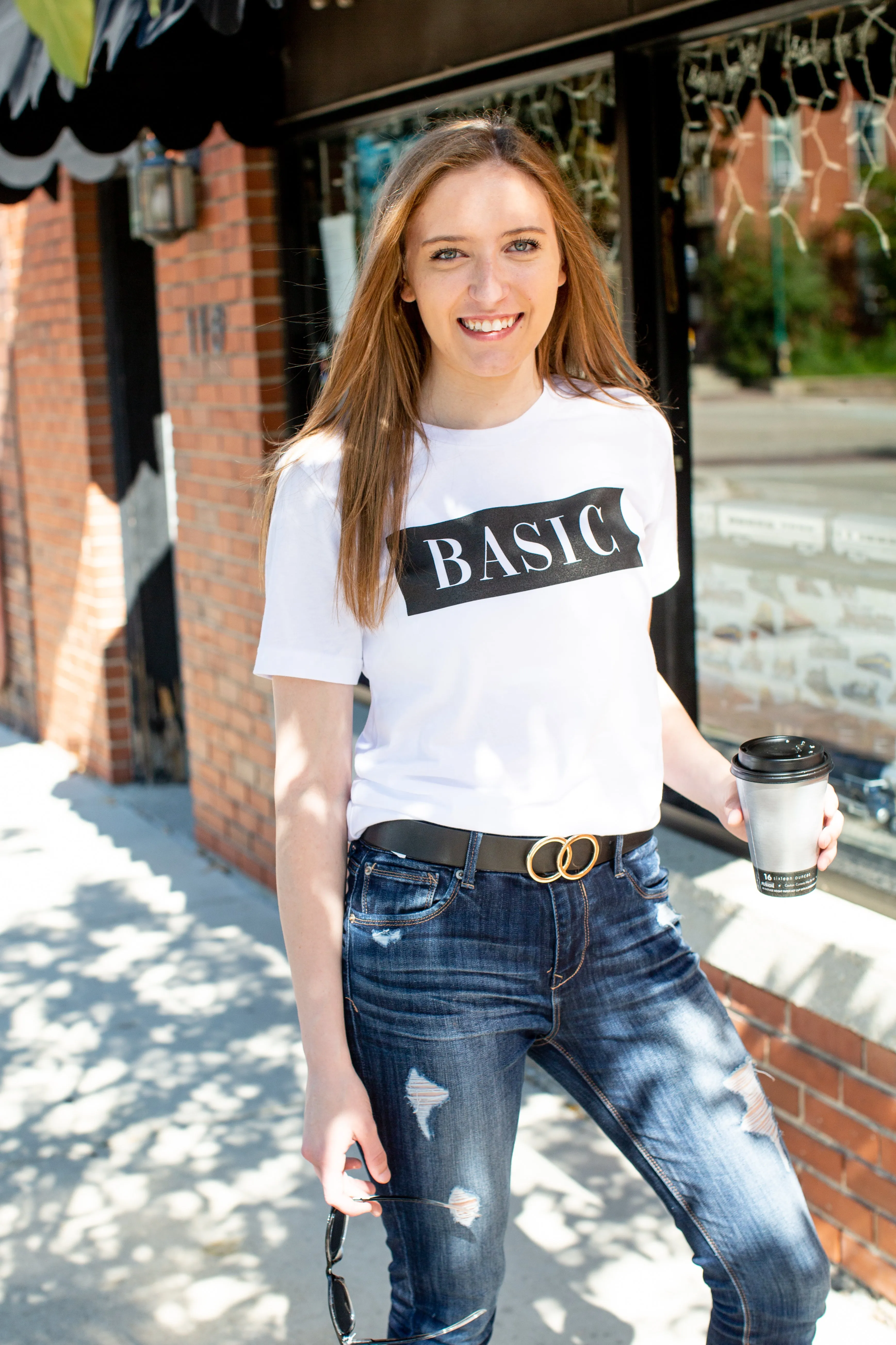 "Basic" White Tee