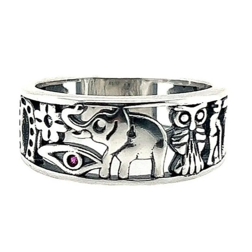 R343 Animals Cut Ring