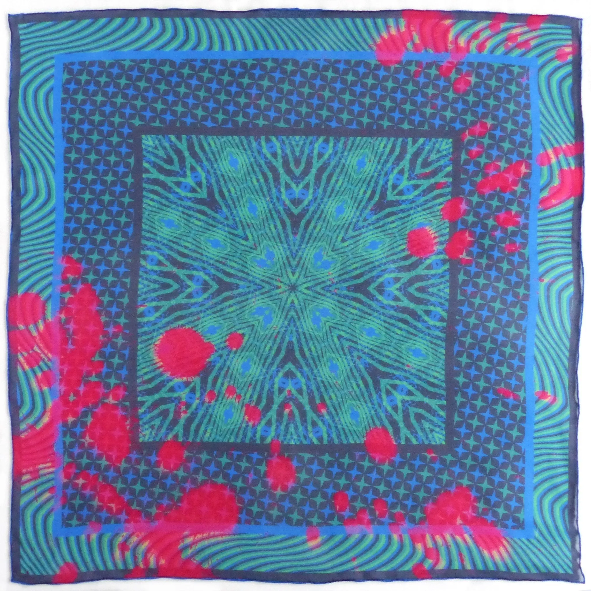 Silk Chiffon Scarf (65cm) - Kenzie Green