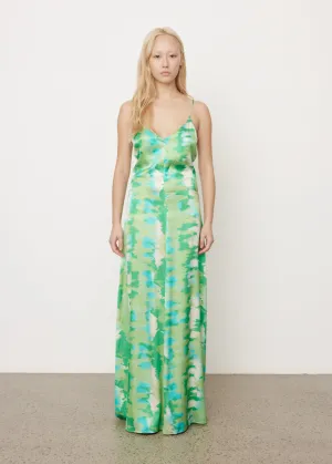 Silk Stretch Satin Slip Dress