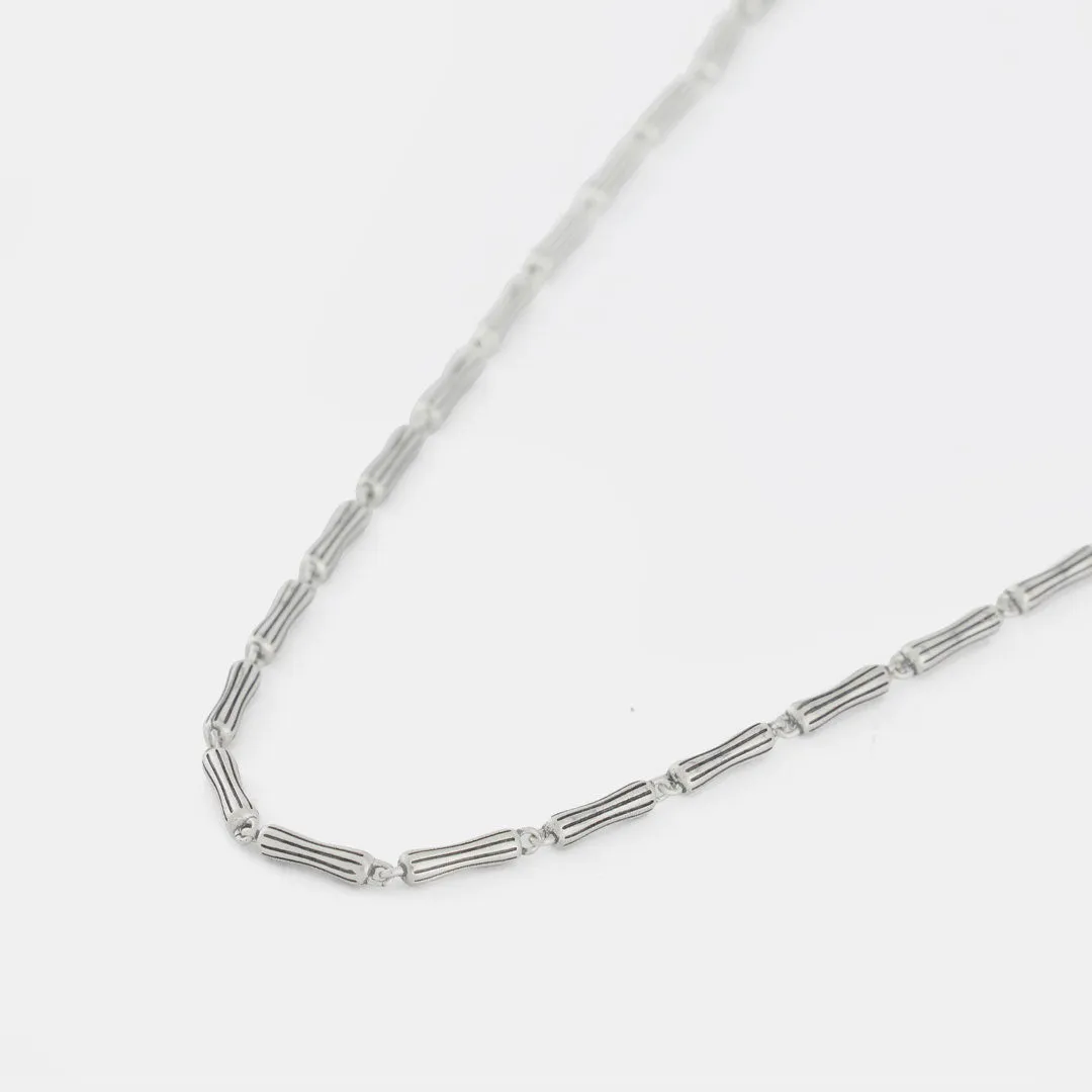 Silver Bamboo Necklace