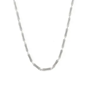 Silver Bamboo Necklace