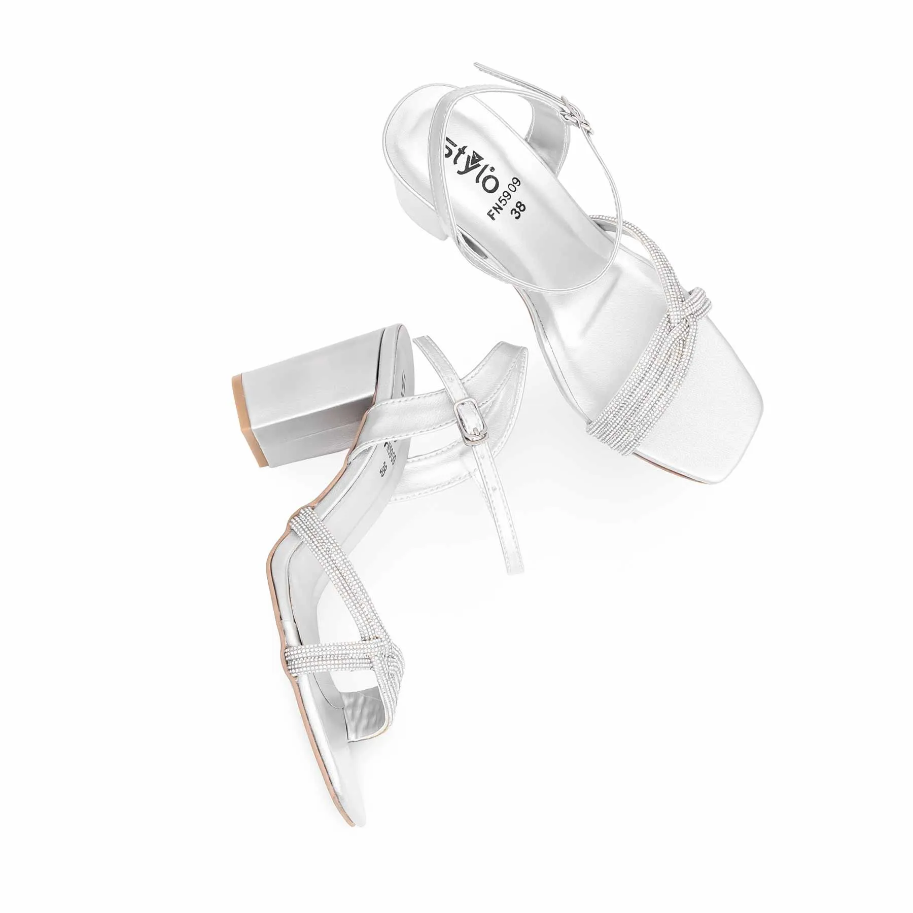 Silver Fancy Sandal FN5909