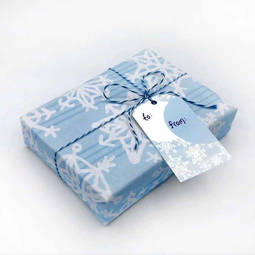 Snowflake Wrapping Paper - 6 FT Roll - Matte Finish | *40% Off!*