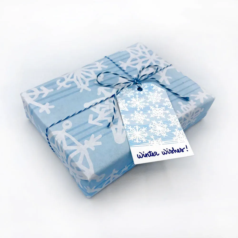 Snowflake Wrapping Paper - 6 FT Roll - Matte Finish | *40% Off!*