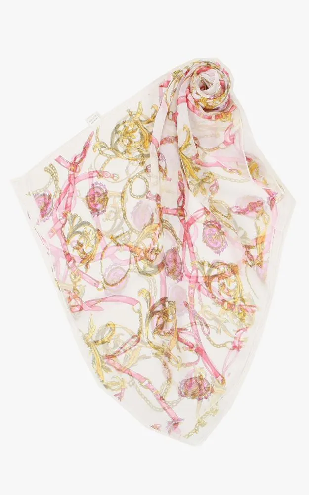 SPOS4911 / BASC4772 Silky Chain Printed Scarf