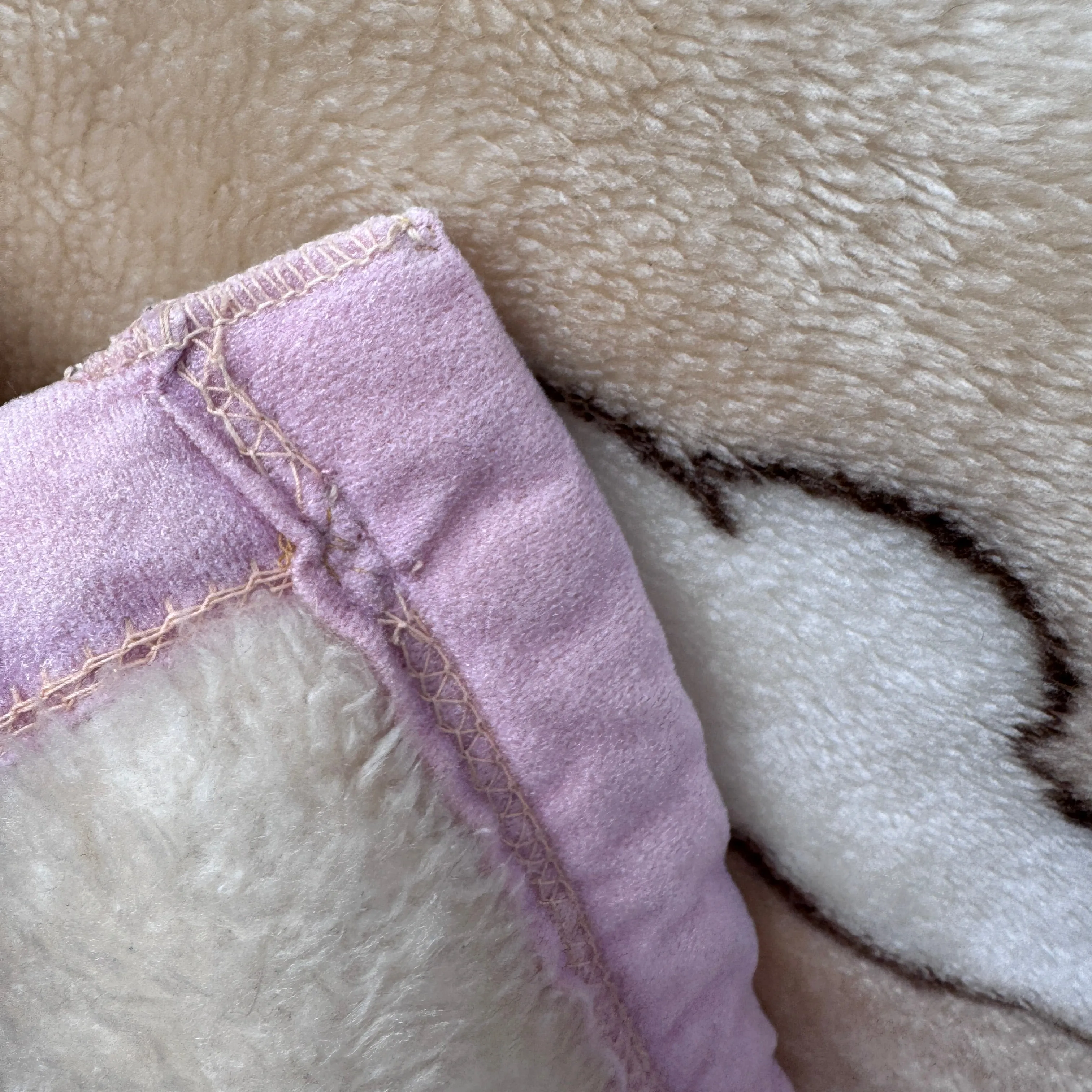 Vintage Precious Moments Baby Toddler Little Girl Dogs Puppies Blanket Cheerful Giver Luxury Plush Raschel Thick Velvet Velour Minky Throw 39" x 42”