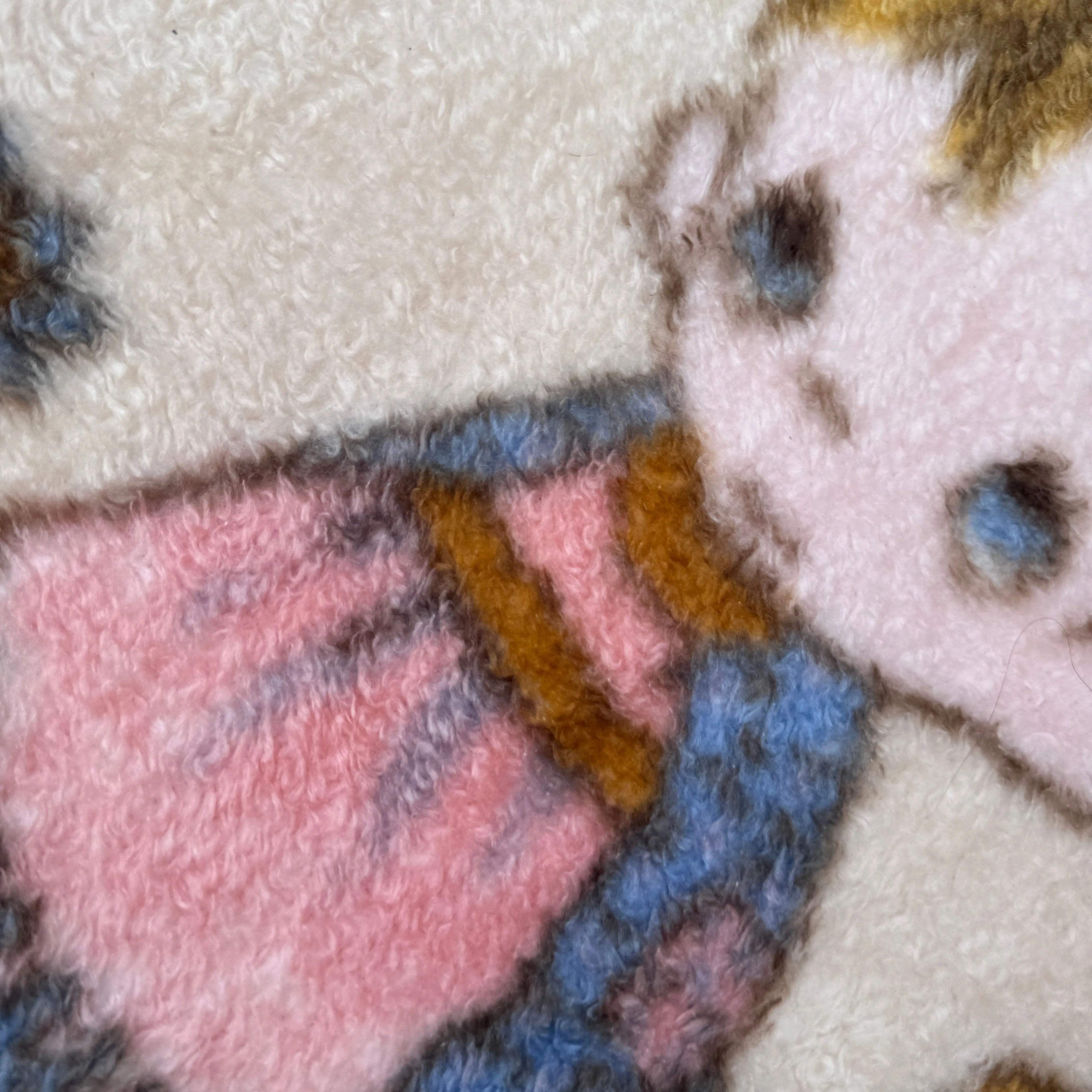 Vintage Precious Moments Baby Toddler Little Girl Dogs Puppies Blanket Cheerful Giver Luxury Plush Raschel Thick Velvet Velour Minky Throw 39" x 42”