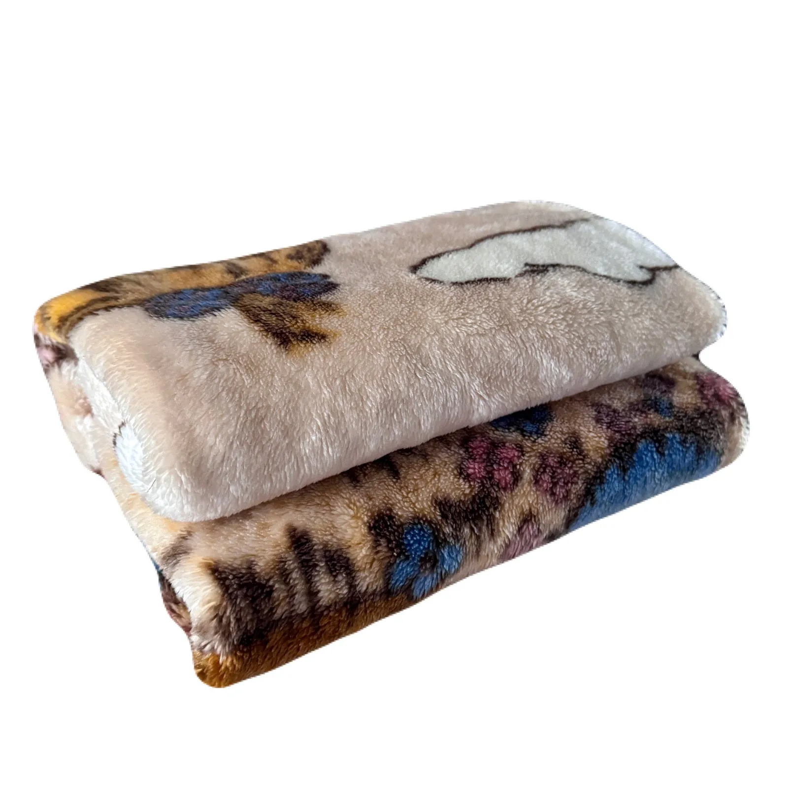 Vintage Precious Moments Baby Toddler Little Girl Dogs Puppies Blanket Cheerful Giver Luxury Plush Raschel Thick Velvet Velour Minky Throw 39" x 42”