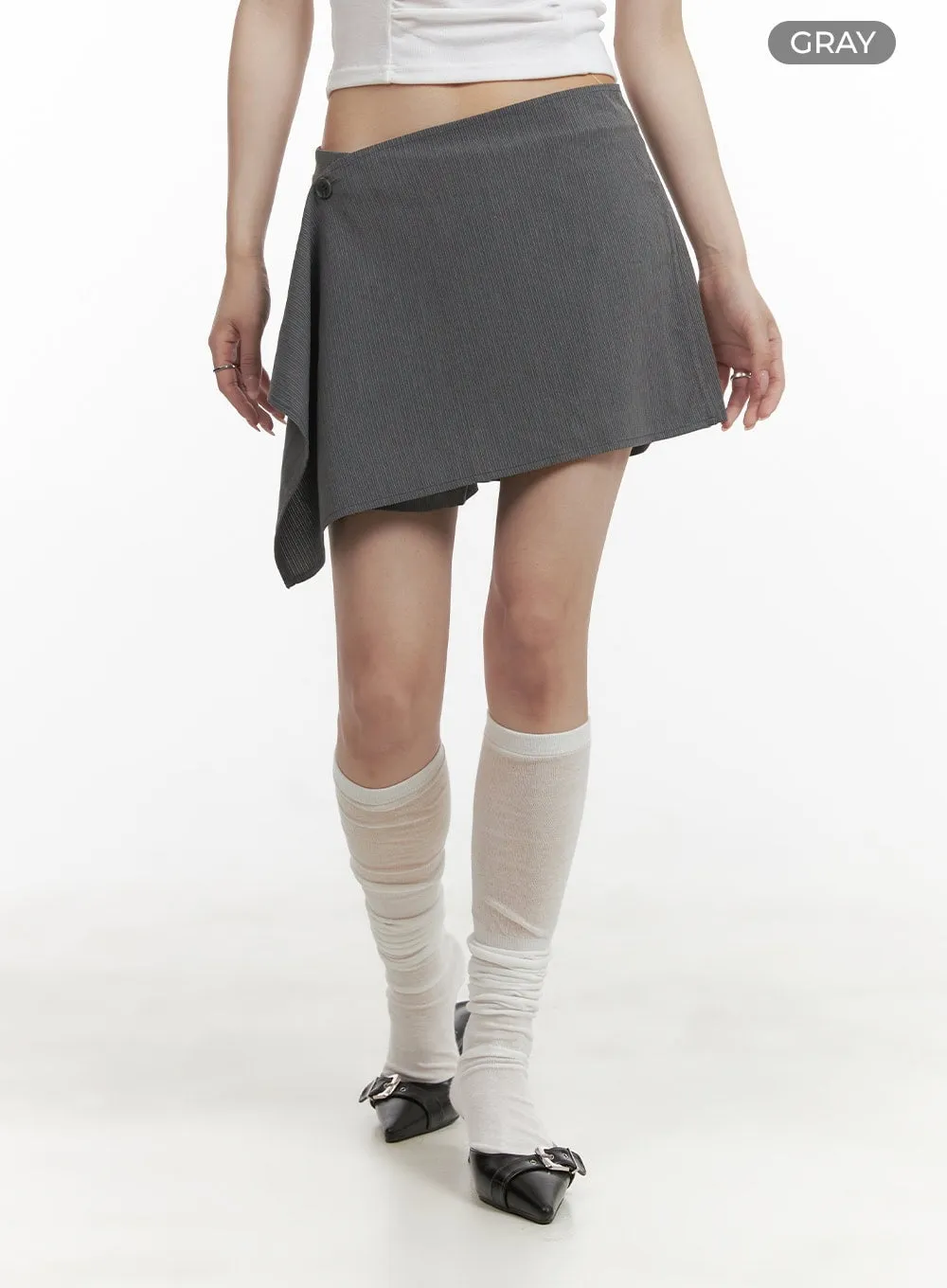 Wrap Buttoned Shorts CY407