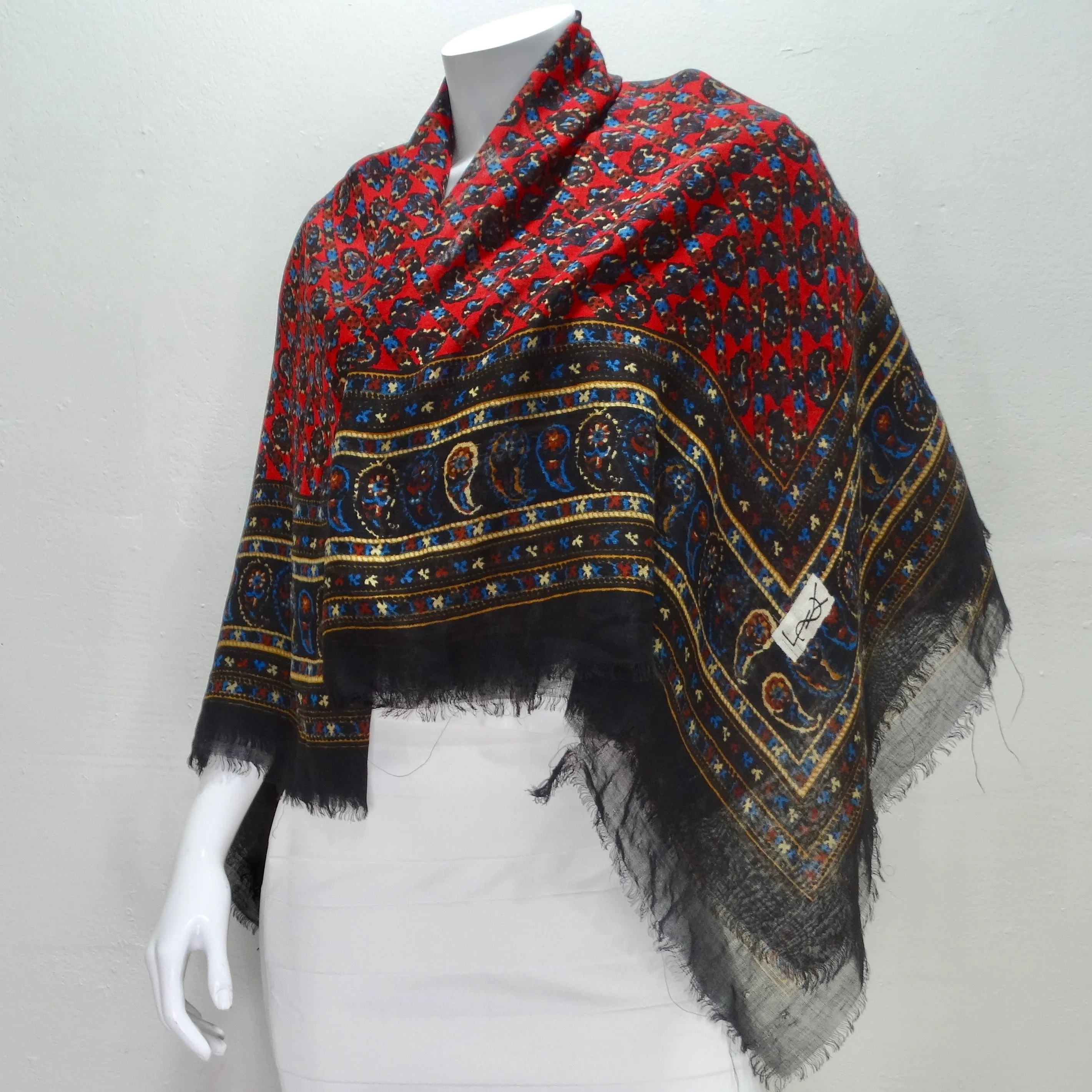 Yves Saint Laurent 1980s Wool Scarf