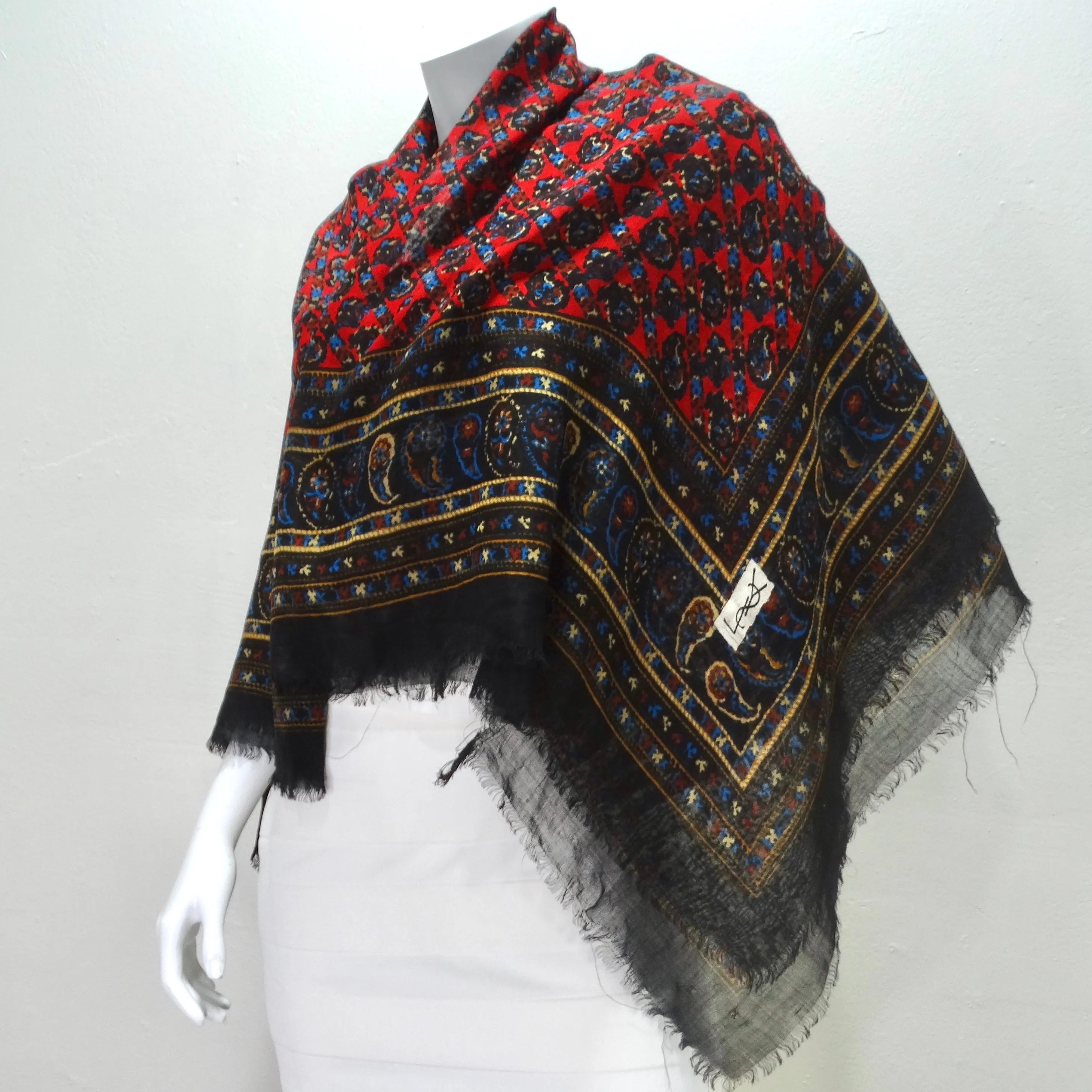 Yves Saint Laurent 1980s Wool Scarf